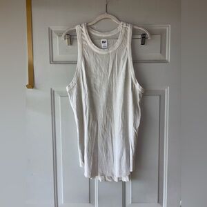 NSF ecru ribbed tank size XXL